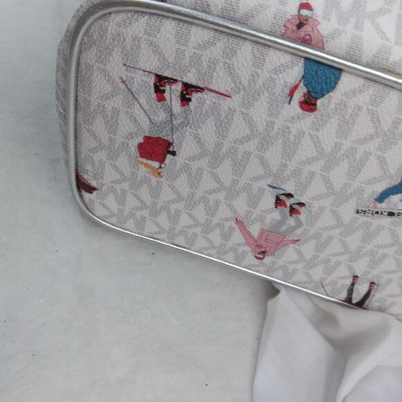 MICHAEL KORS JET SET Small Travel Ski Girls Crossbody Silver Accents NWT - Picture 10 of 14